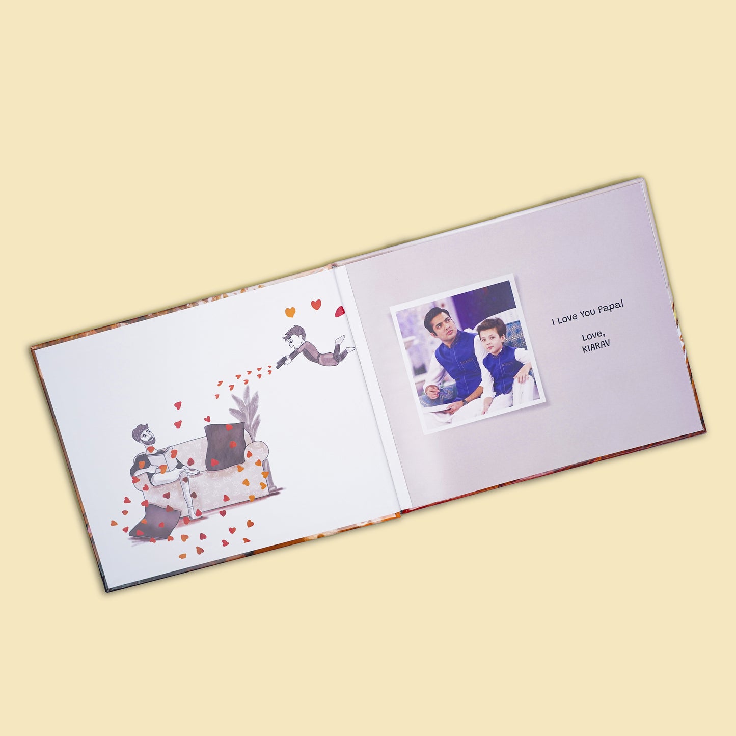I LOVE DADDY/ Happy Father's Day Personalized Children's Book