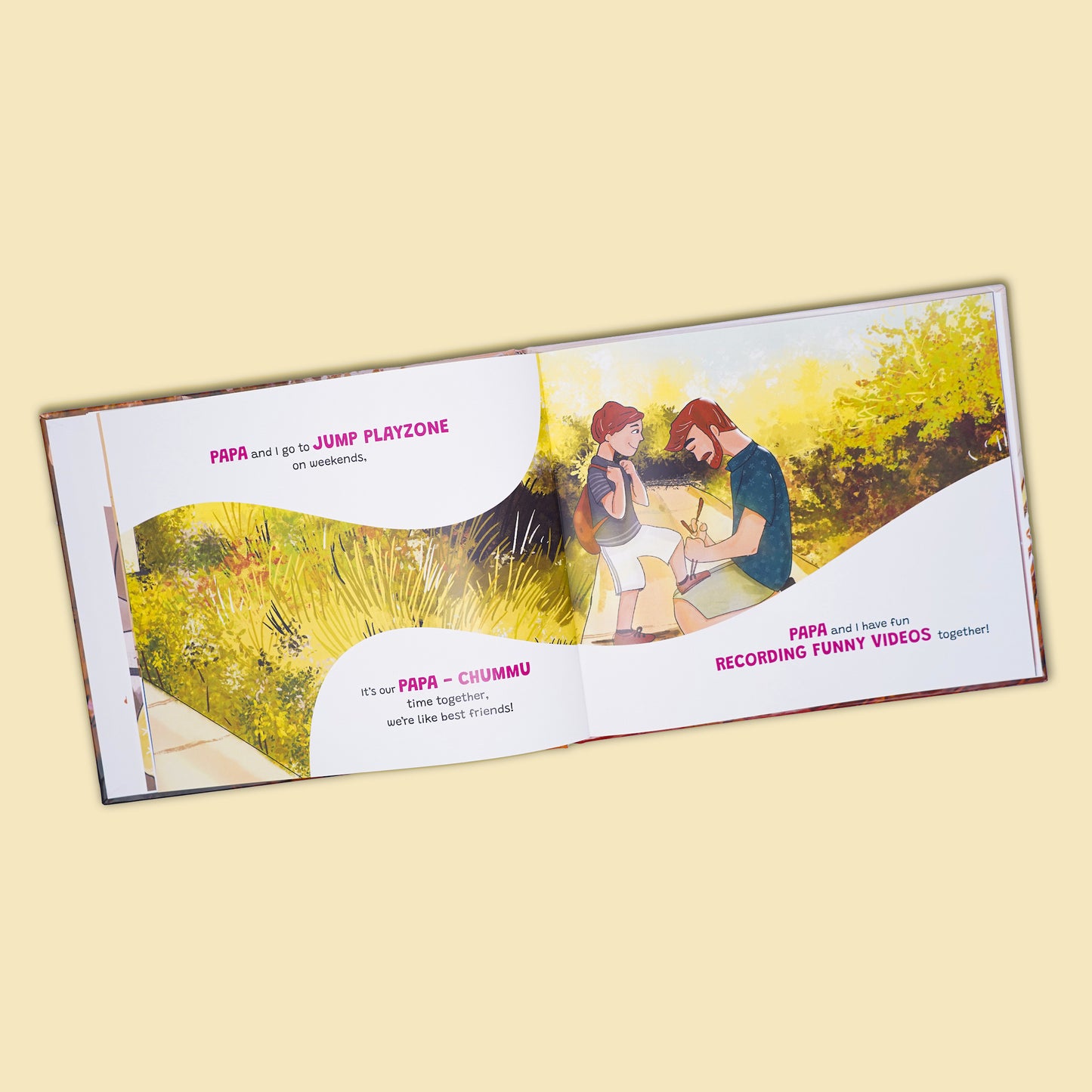 I LOVE DADDY/ Happy Father's Day Personalized Children's Book