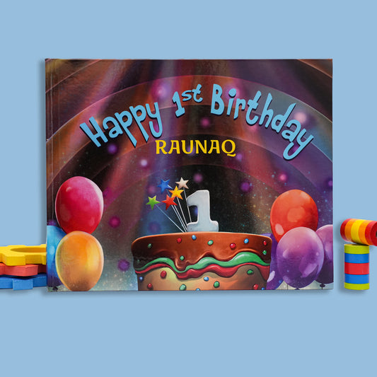 HAPPY 1st BIRTHDAY - Personalized Children's Book