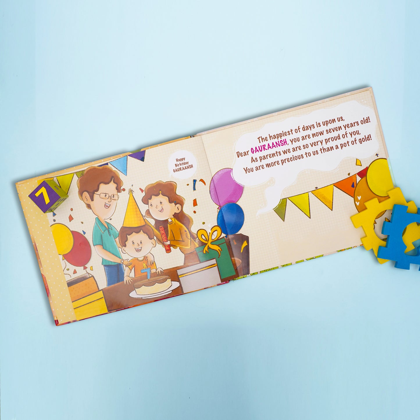 Happy 7th Birthday - Personalized Children's Book