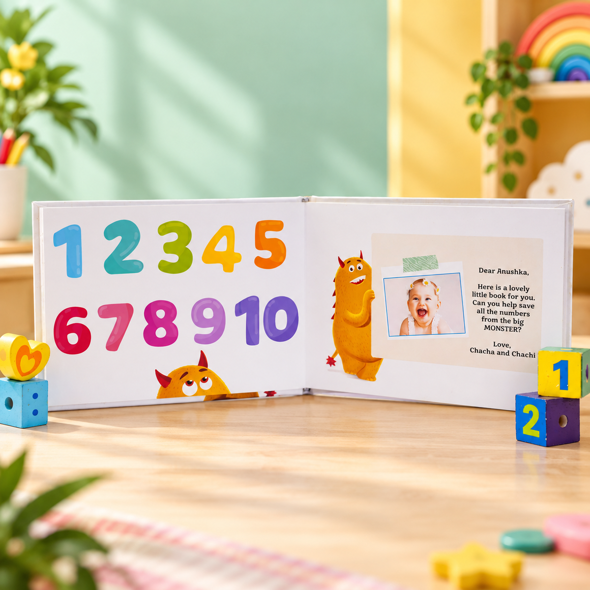 Numbers — Personalised Children's Board Book
