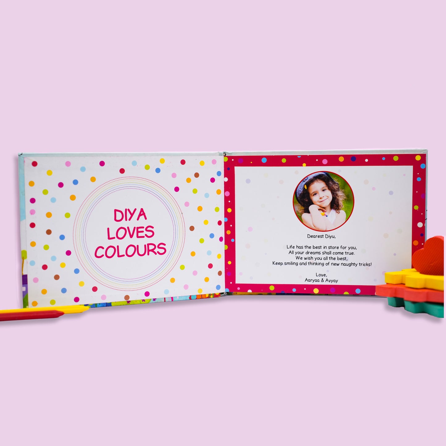 COLOURS - Personalized Children’s Board Book
