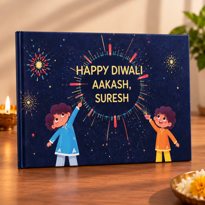 Happy Diwali - Personalised Book for 2 Kids