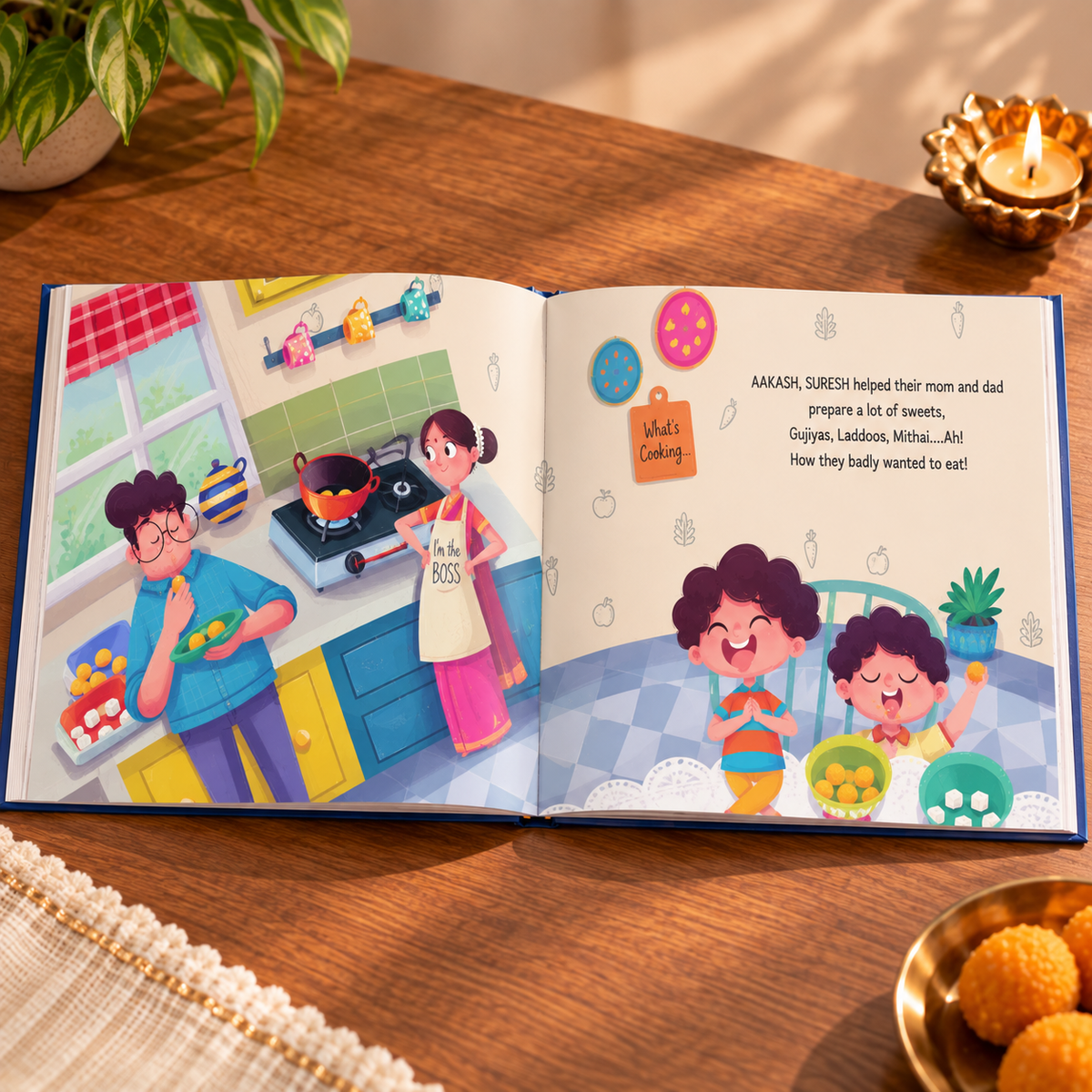 Happy Diwali - Personalised Book for 2 Kids