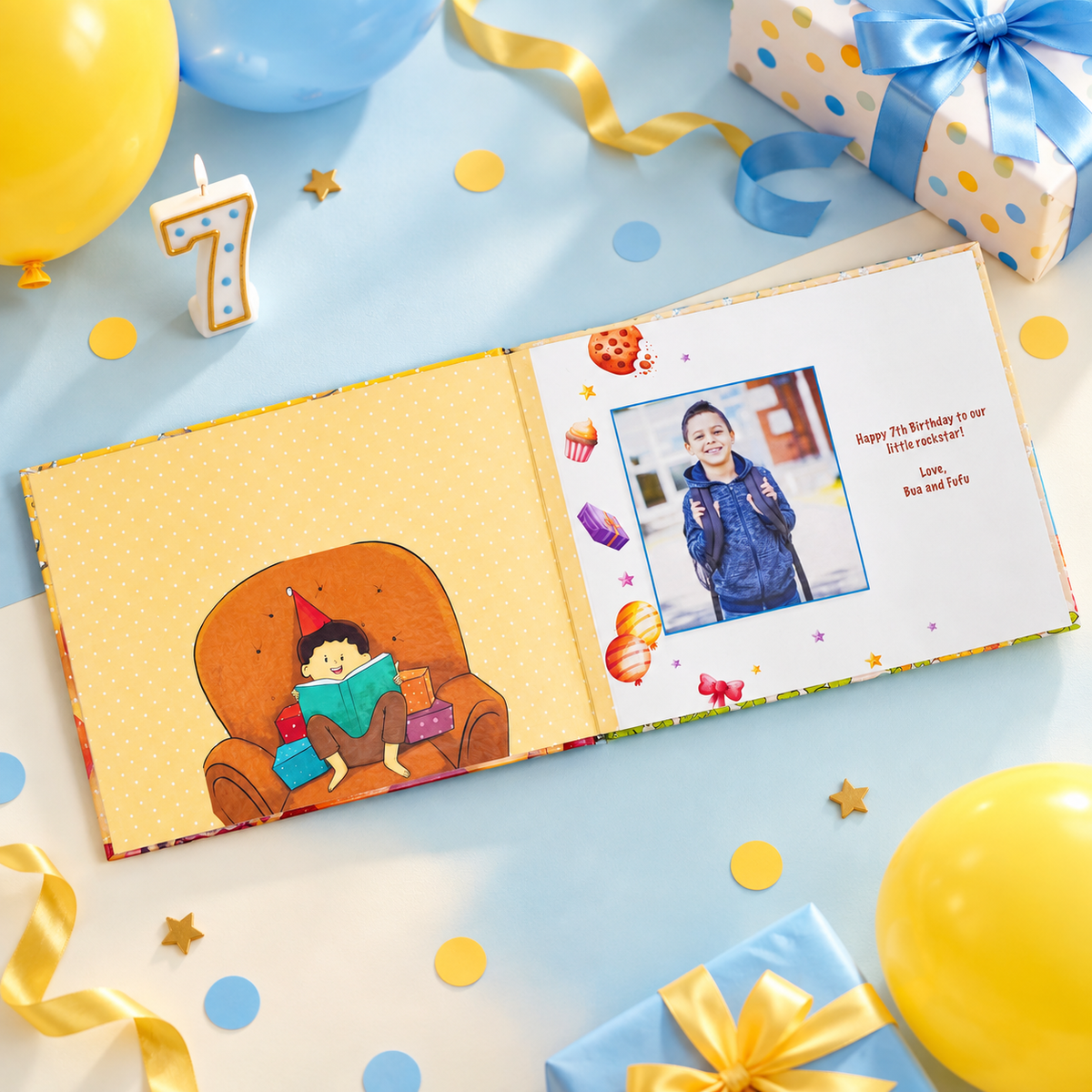 Happy 7th Birthday — Personalised Children's Book