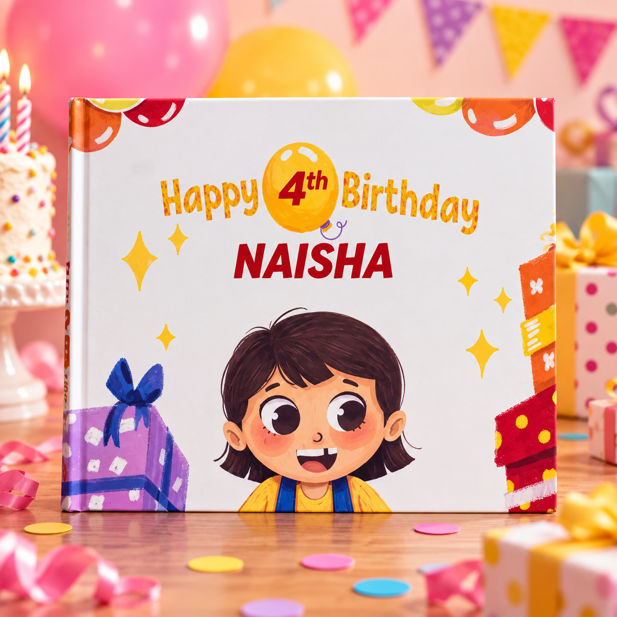 Happy 4th Birthday — Personalised Children's Book