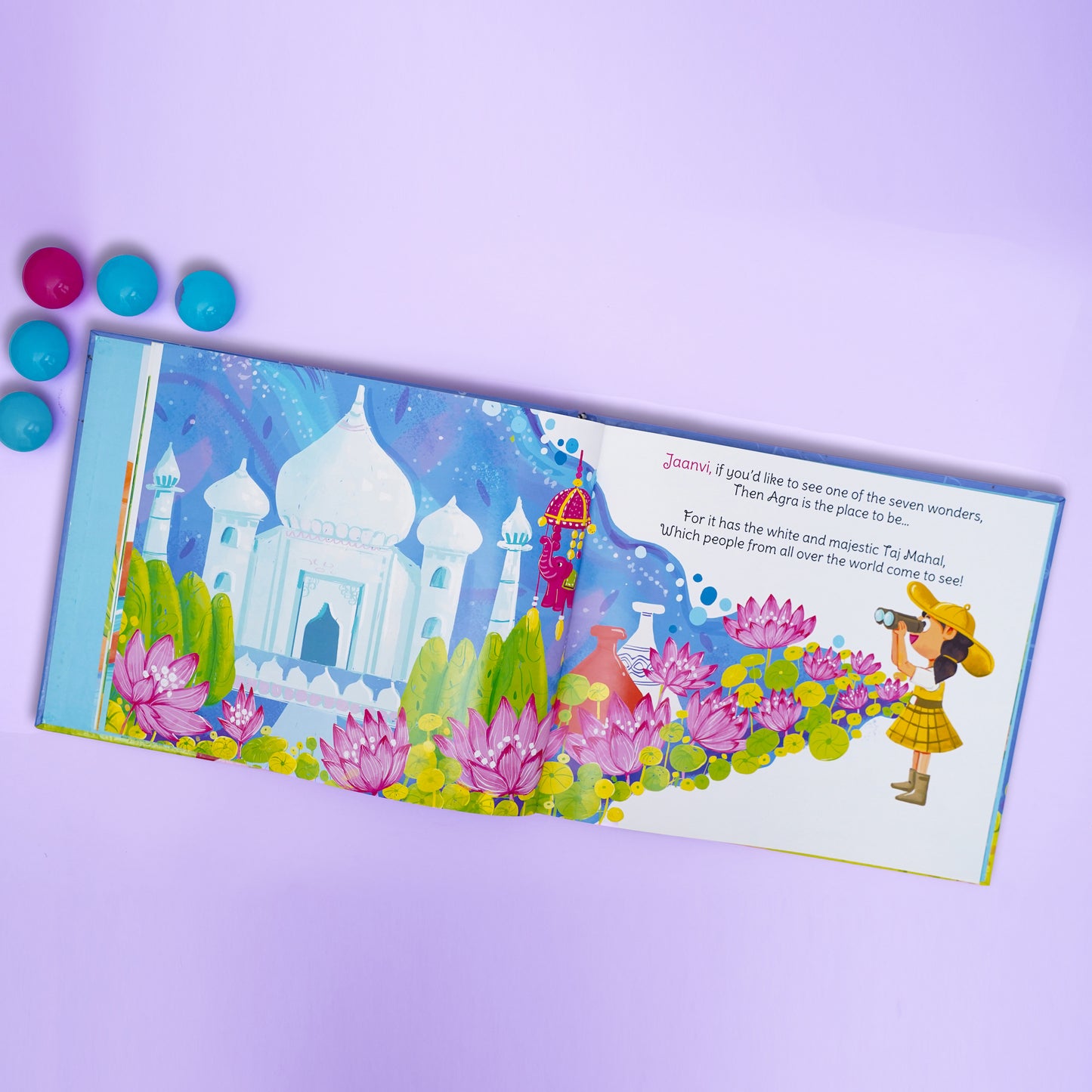 TRAVEL IN INDIA - Personalized Children's Book