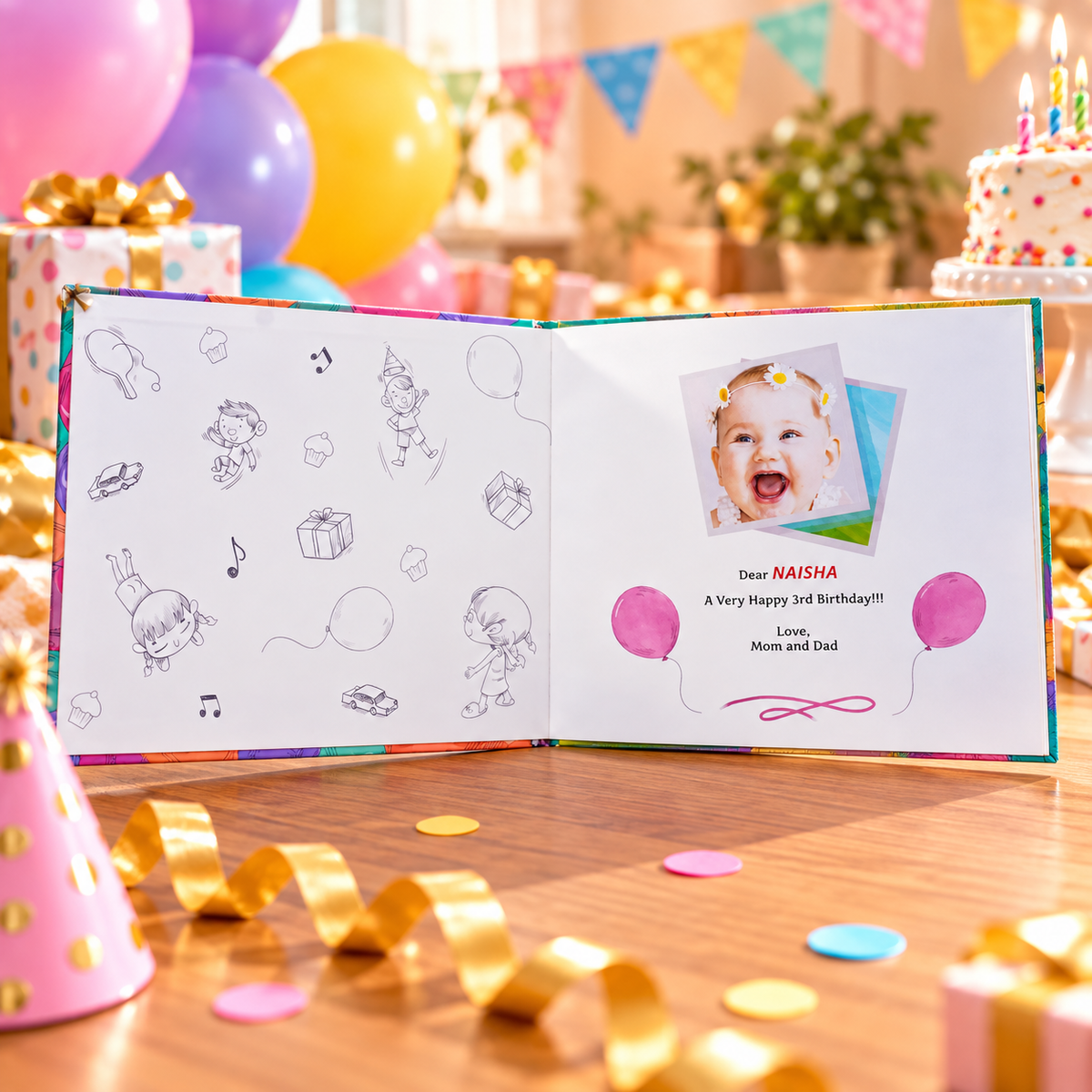 Happy 3rd Birthday — Personalised Children's Book