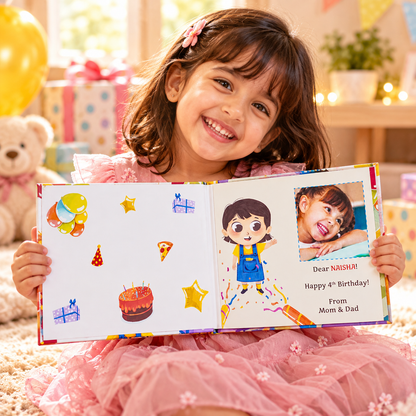 Happy 4th Birthday — Personalised Children's Book