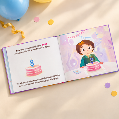Happy 8th Birthday — Personalised Children's Book