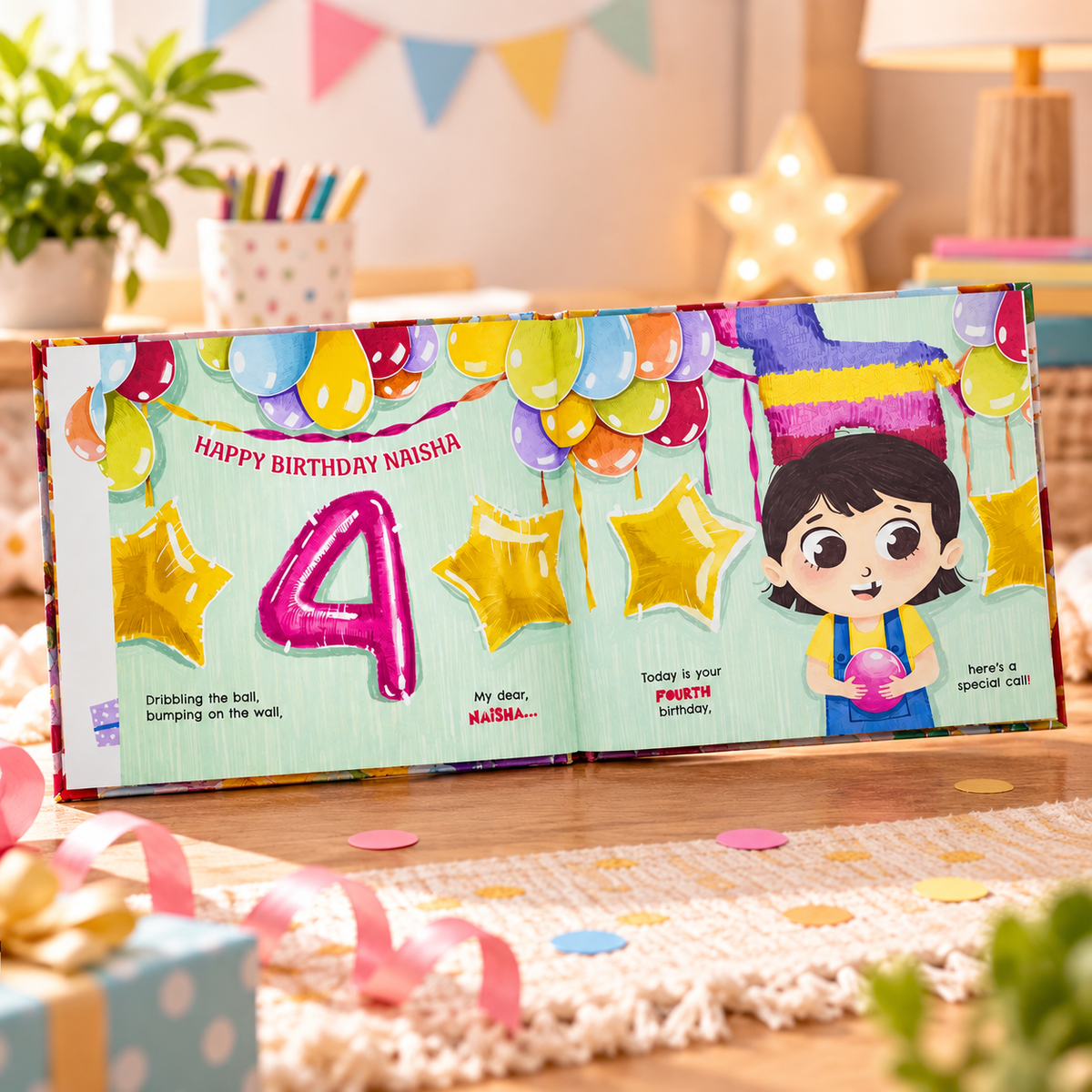 Happy 4th Birthday — Personalised Children's Book