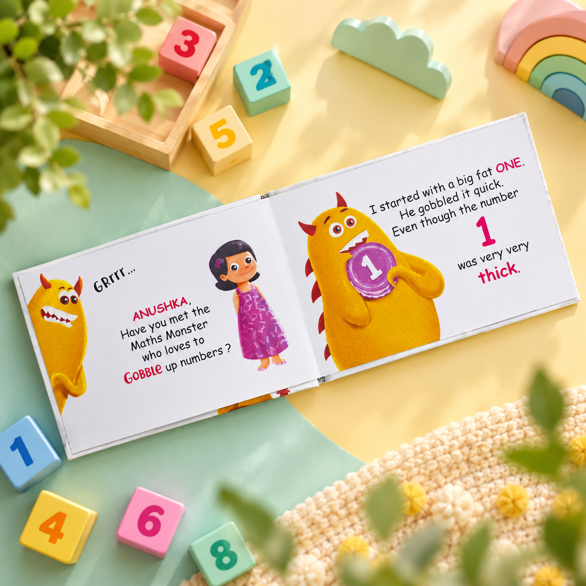 Numbers — Personalised Children's Board Book