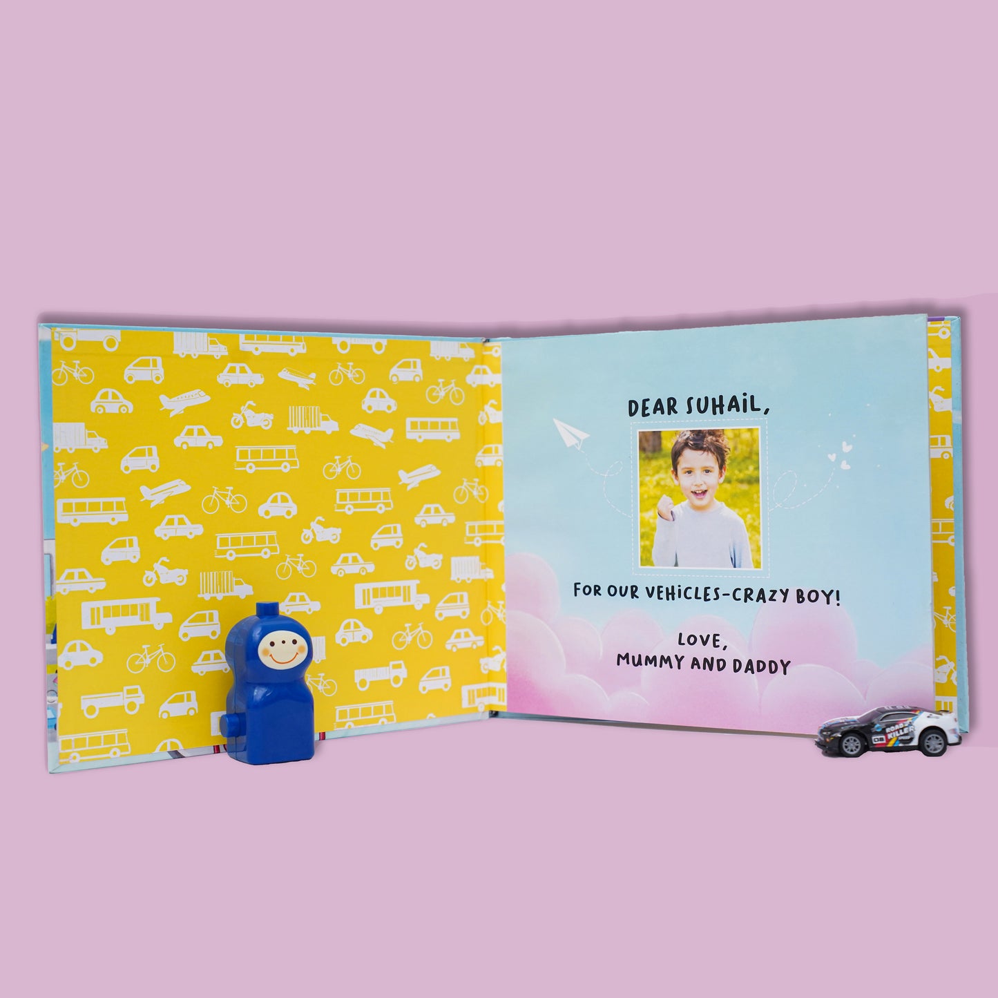 VEHICLES- Personalized Children's book