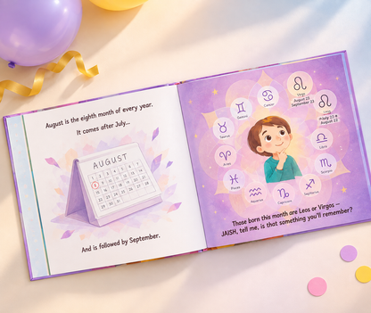 Happy 8th Birthday — Personalised Children's Book
