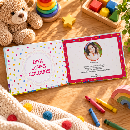 Colours — Personalised Children's Board Book