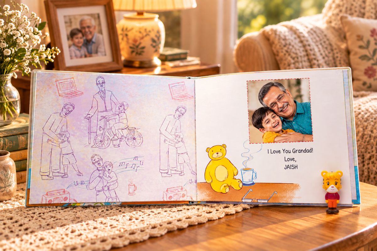 I Love You Grandpa — Personalised Children's Book