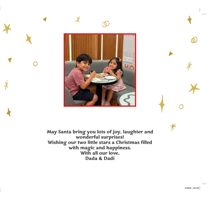 Merry Christmas — Personalised Christmas Book for 2 Kids