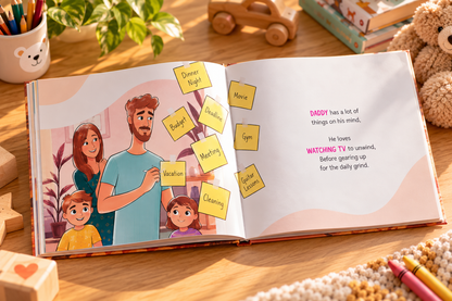 I Love Daddy — Personalised Father's Day Book from 2 kids