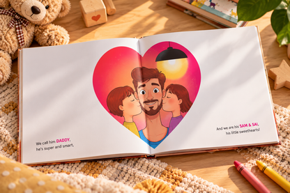 I Love Daddy — Personalised Father's Day Book from 2 kids