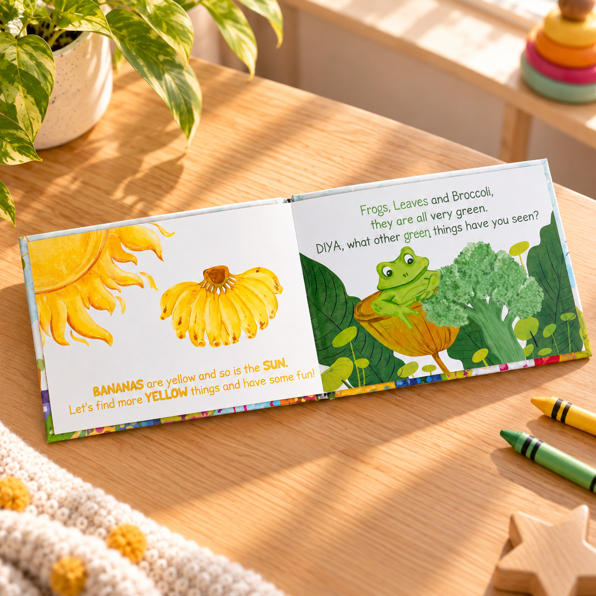 Colours — Personalised Children's Board Book