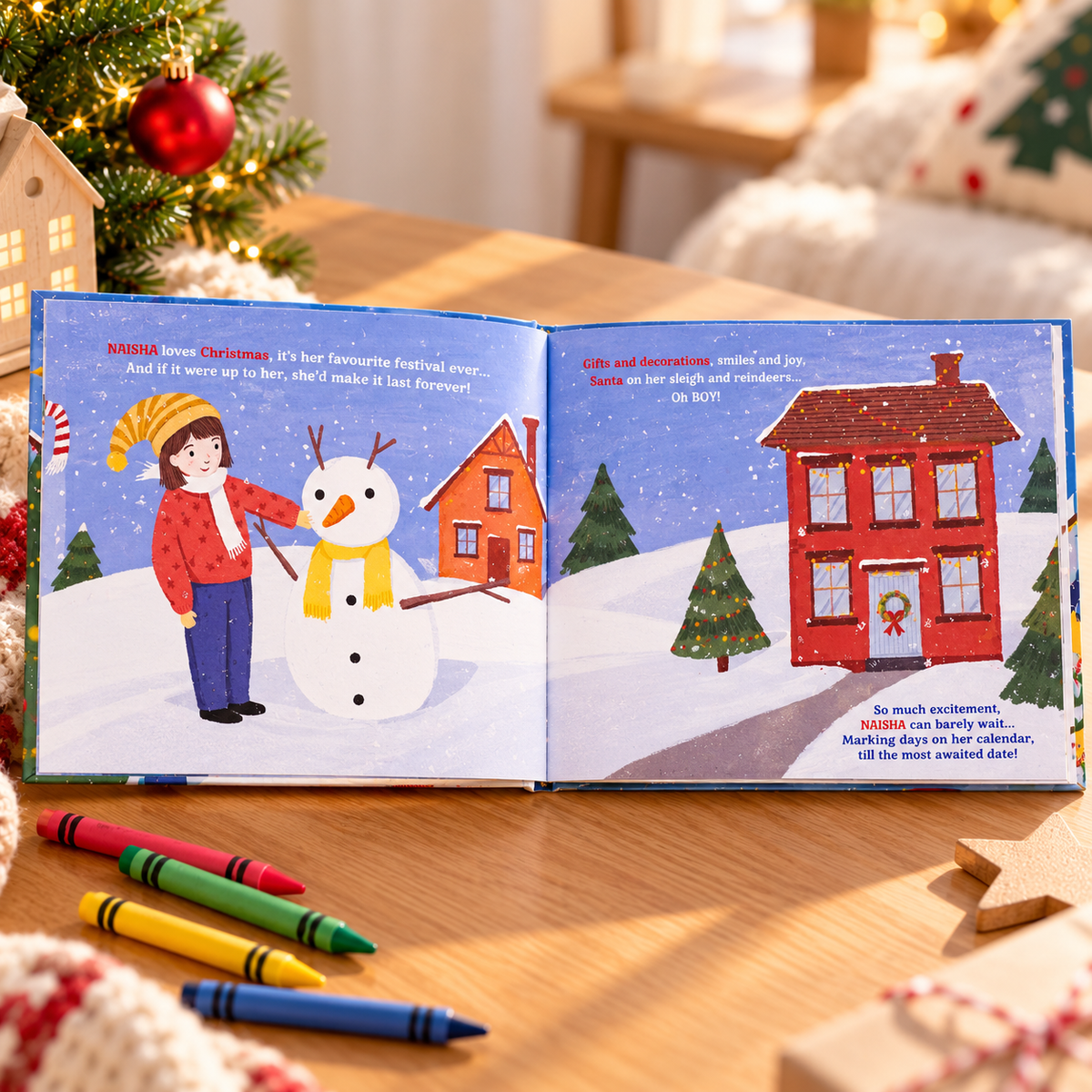 Merry Christmas — Personalised Christmas Book for Kids