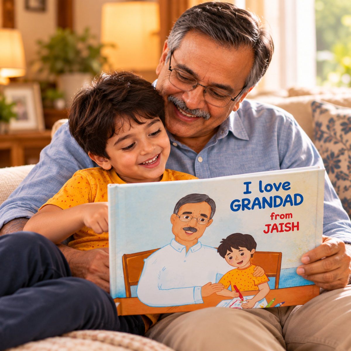 I Love You Grandpa — Personalised Children's Book