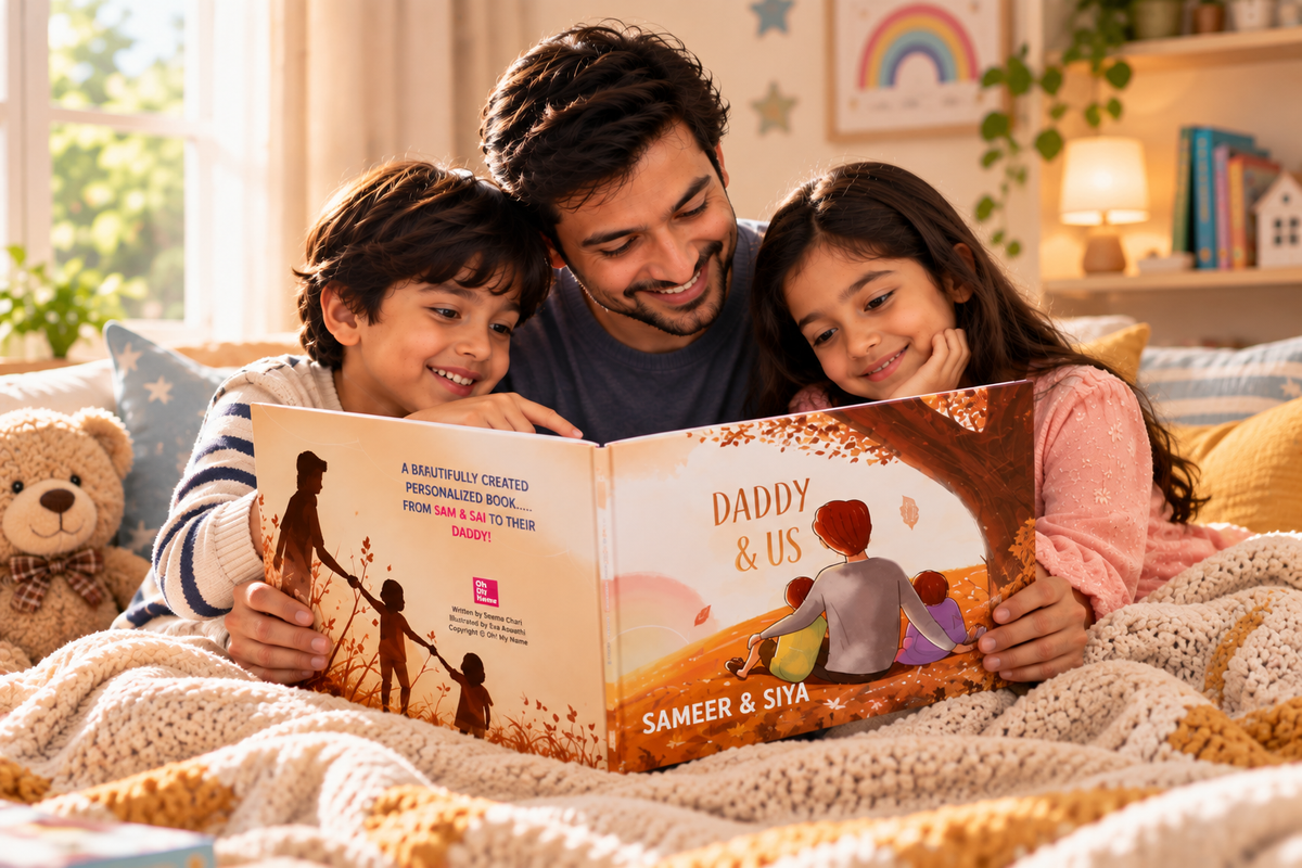 I Love Daddy — Personalised Father's Day Book from 2 kids